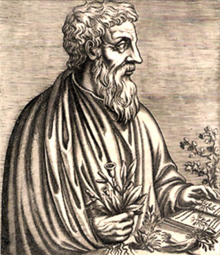Pedanius Dioscorides (c40-c90AD) noted lead's effect on the mind in the first century A.D.: Photograph courtesy of Wikipedia.